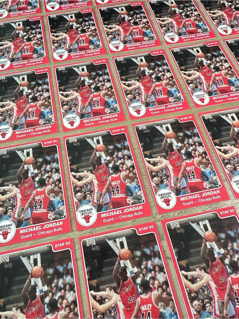 Michael Jordan Lot of (100) 1985 Star #101 Novelty Basketball Cards. Bulls